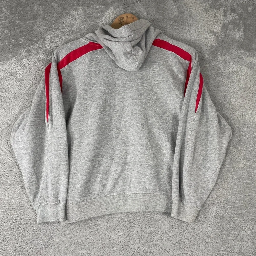 Nike Hoodie Kids Medium Gray Wisconsin Badgers NCAA‎ Pullover Sweatshirt